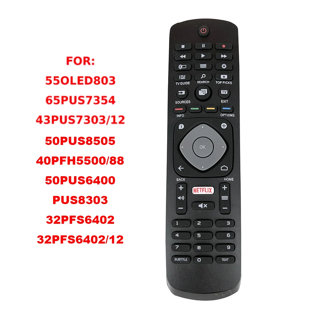 new original remote control for philips hof16h303gpd24 tv netflix fernbedienung 398gr08bephn0011hl for 43pus626212 free global shipping