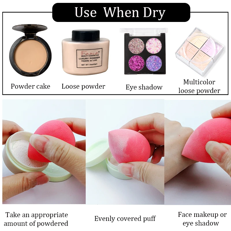 1 шт. губка для макияжа профессиональная косметическая пуховка тонального крема