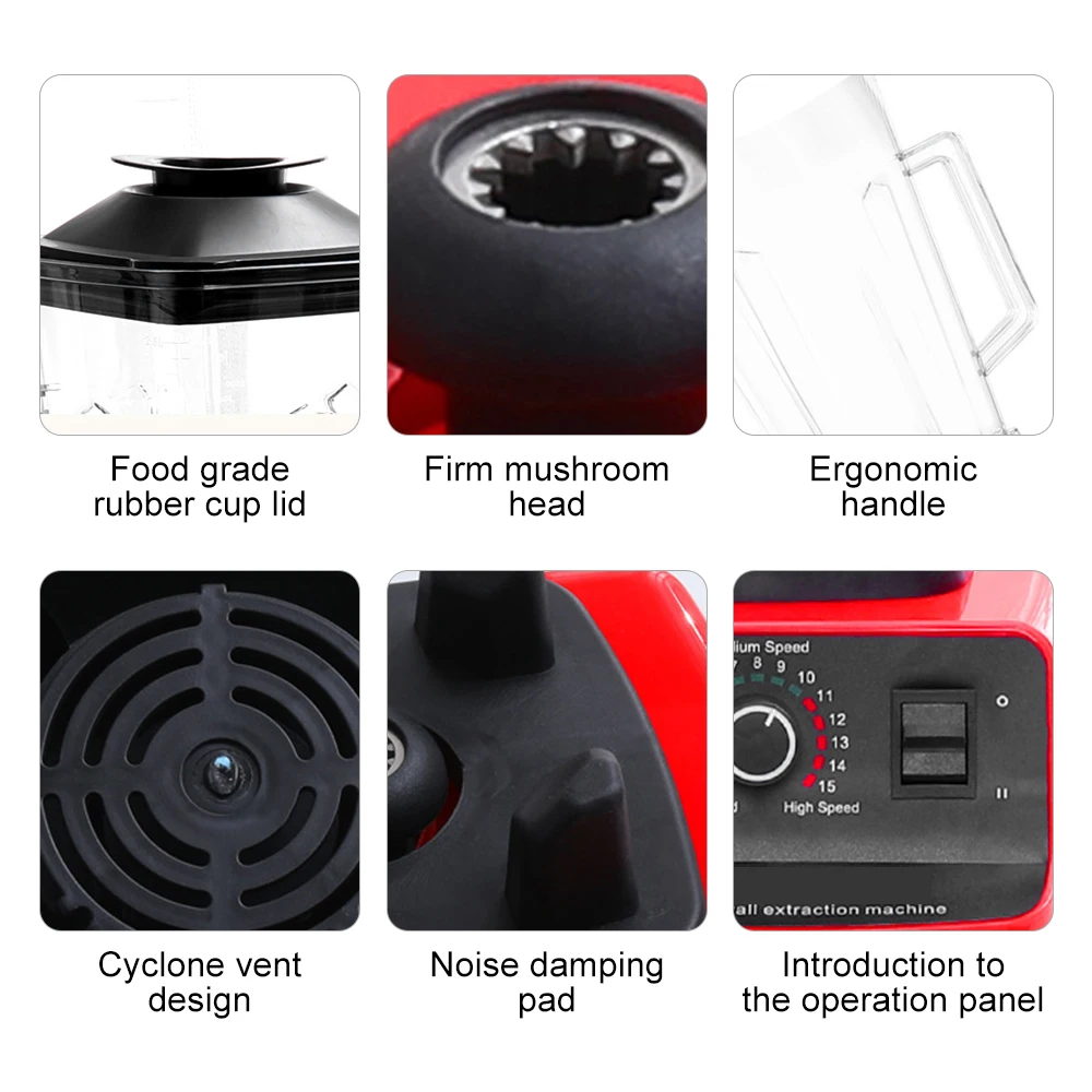 

220V 2.5L Multifunctional Wall Breaking Machine Food Machine Meat Grinder Soymilk Machine Chef Machine Food Supplement Mixer