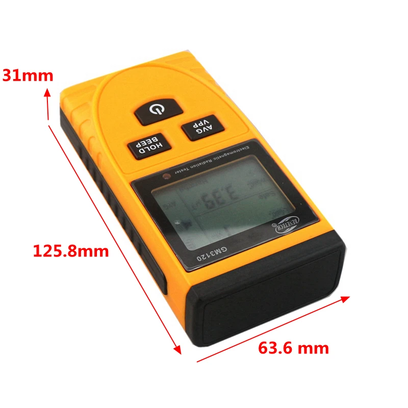

GM3120 LCD Display Electromagnetic Radiation Detector EMF Meter Tester the detection of the electric field, magnetic field
