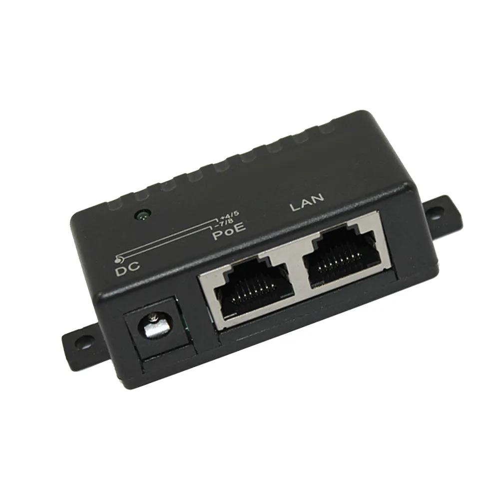 10/100 Мбит/с 5V 12V 24V 48V/1A POE инжектор Мощность разветвитель для IP Камера адаптер
