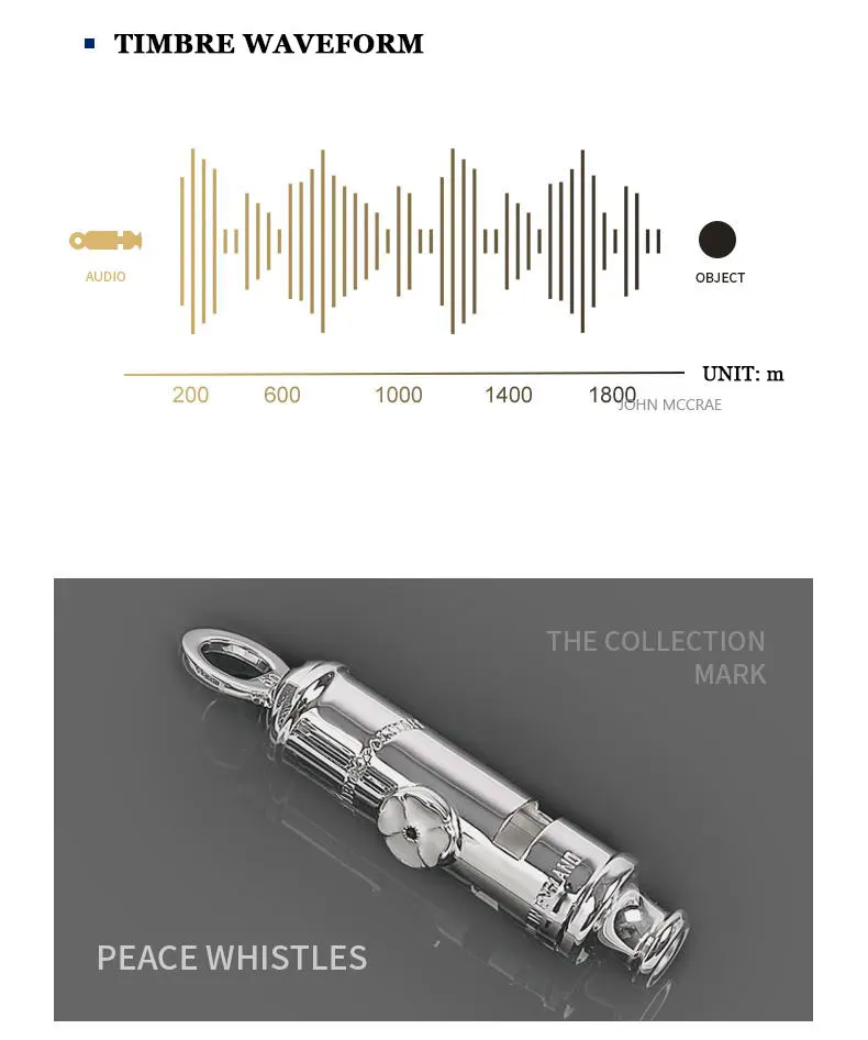 ACME peace whistle 925 Стерлинговое Серебро Ограниченная серия 100 открытый тройной тренировочный спасательный свисток коллекция мемориал