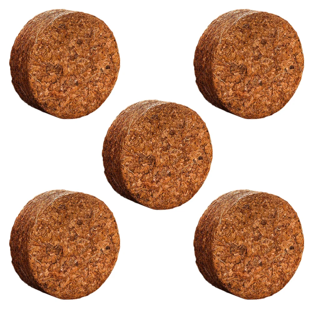 5 шт. кокосовое волокно почвы саженец посадки сжатые органические кокосовые