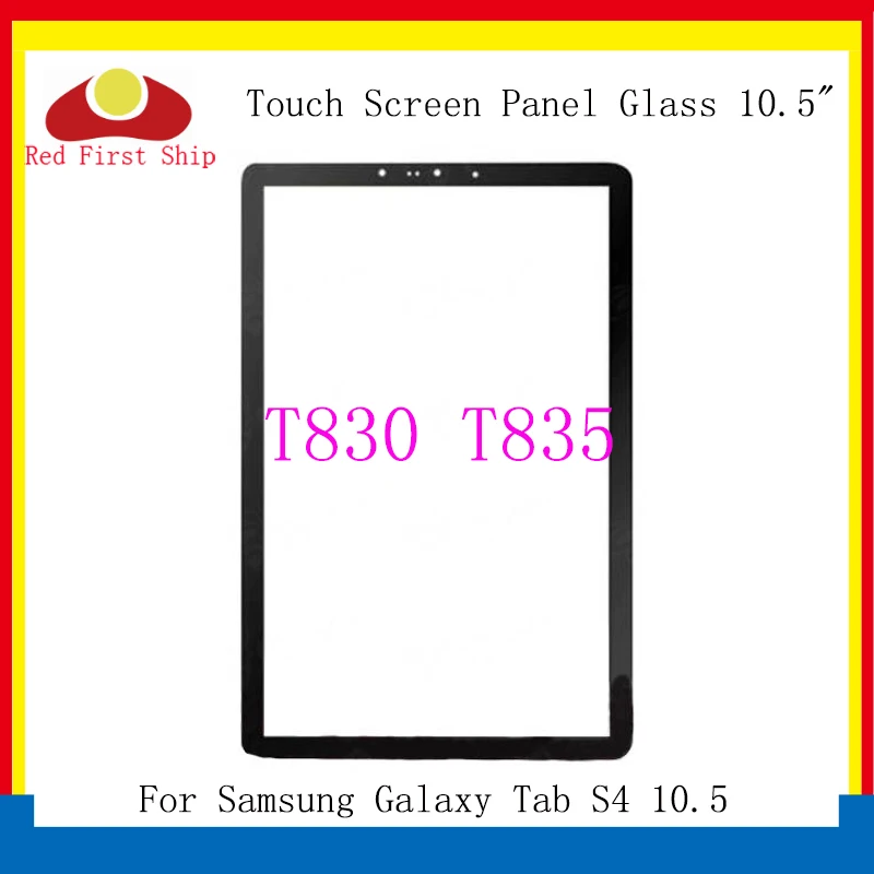 Панель сенсорного экрана для Samsung Galaxy Tab S4 10, 5 T830 T835, 10 шт./лот, стеклянная линза, сменный Внешний ЖК-экран для Samsung Galaxy Tab S4 10, 5, T830, T835, с ЖК-экраном...