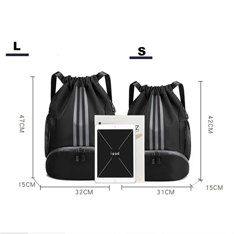 Women's Sports Bags Training Gym Large Female Nylon Cycling Yoga Soccer Ball Drawstring Fitness Basketball For Men's Backpacks