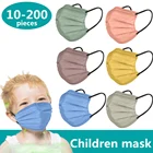 Детские маски, детские одноразовые маски, 4-слойные Детские маски, необычные детские защитные маски
