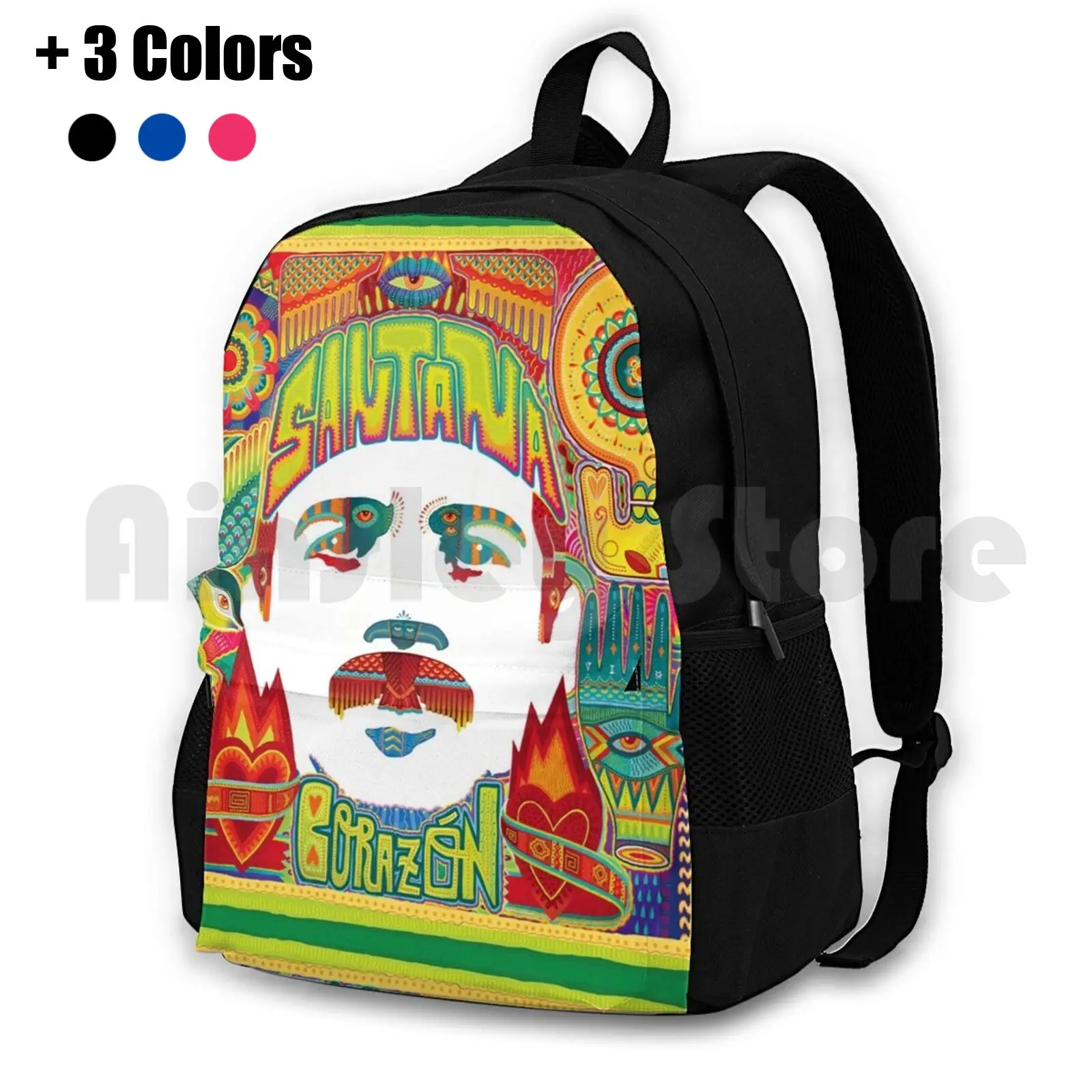 

Santana Corazn Outdoor Hiking Backpack Riding Climbing Sports Bag Santana Band Band Band Santana Band Santana Band Logo Santana