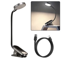 brand new dormitory learning to read portable usb mini clip lamp night light light touch dimming portable lamp