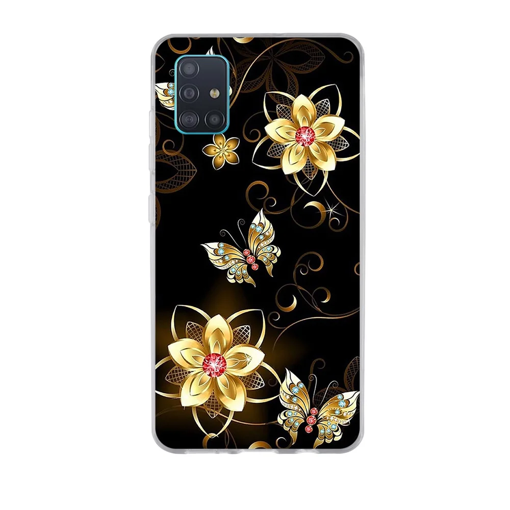 For Samsung Galaxy A51 Case 2019 Fashion silicone Soft TPU Back Cover A 51 Phone Cases Bumper | Мобильные телефоны и