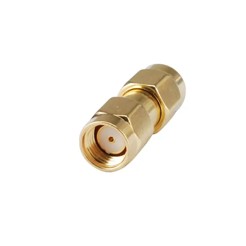 Superbat SMA to RP-SMA Adapter SMA Plug to RP-SMA Male( Female pin) Straight RF Coaxial Connector