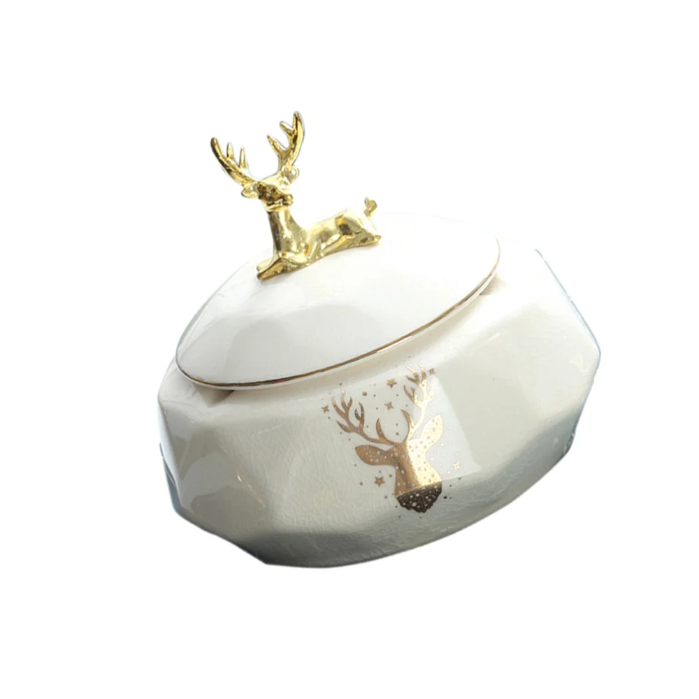 

1PC Unique Cigarette Ashtray Ceramic Ash Tray Tea Table Ashtray Creative Tobacco Jar for Men (Black)
