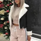 Куртка-пилот женская из искусственной овечьей шерсти, на осеньзиму