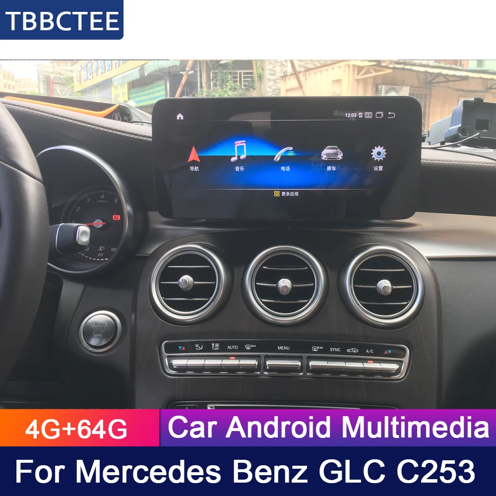 10 25 дюймовый 4 + 64G Android дисплей для Mercedes Benz MB GLC C253 2016 ~ 2018 NTG автомобильное радио
