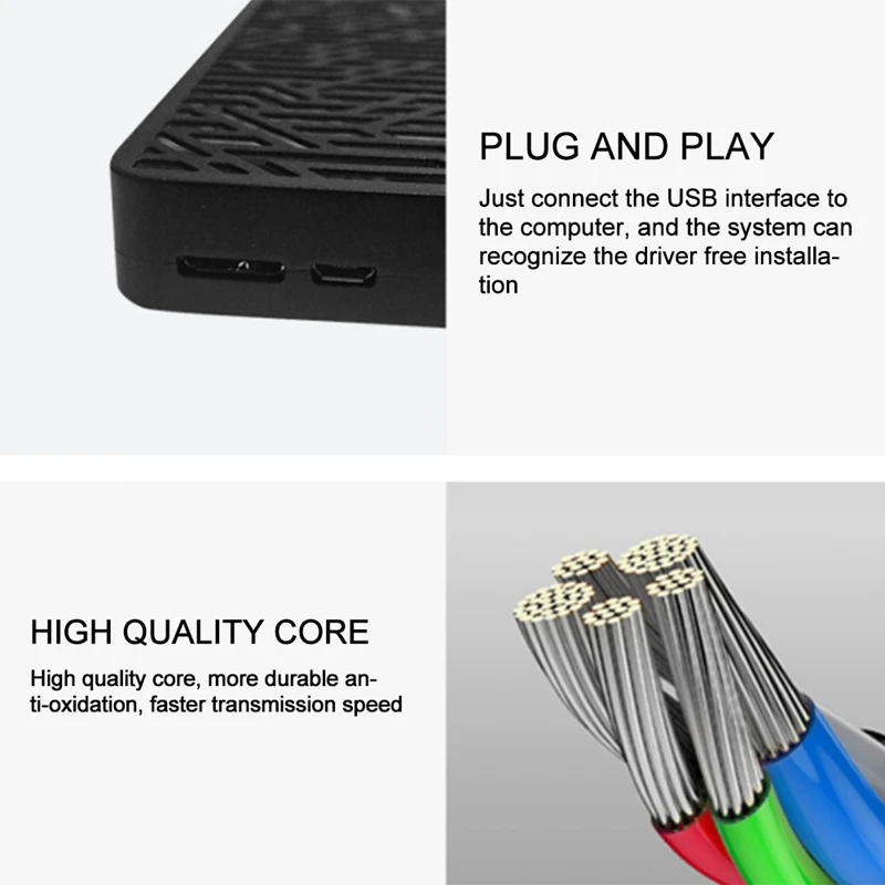 

USB3.0 Mobile Optical Drive DVD/CD Burner 3-in-1 Interface Computer Universal Multi-Function External Optical Drive