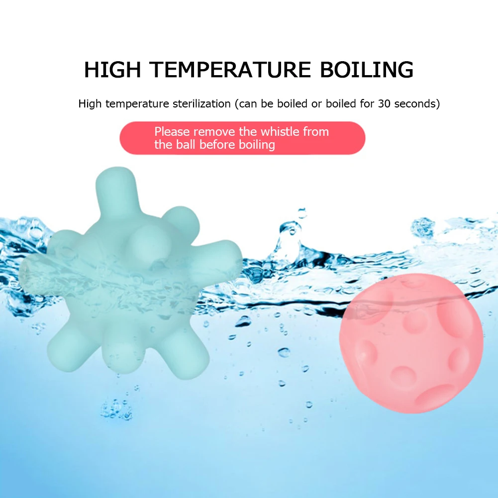 

1set Multi Textured Baby Hand Ball Infant Squeezing Ball Tactile Senses Toy