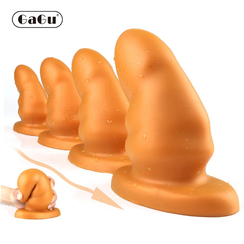 GaGu Huge Liquid Silicone Anal Plugs Erotic toys Big Butt Plug Anus Dilator Adult Masturbator Sex Toys for Men Women Product | Красота и