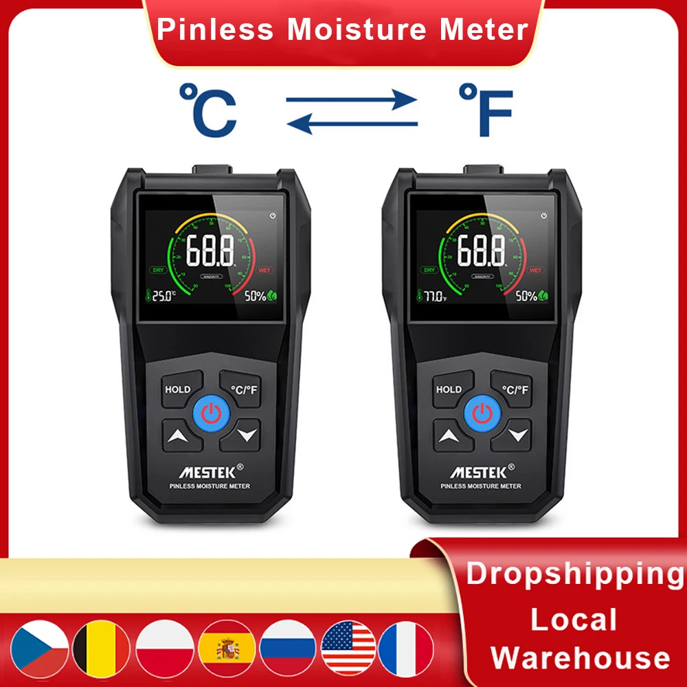 Тестер Индуктивный для дерева измеритель влажности Бесконтактный гигрометр
