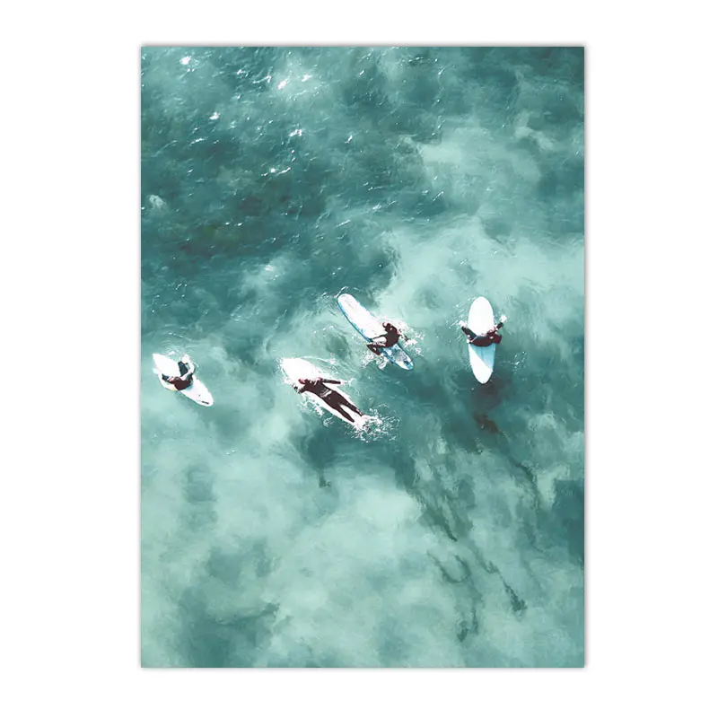 Желтая дорожная доска для серфинга, плакат на холсте, Калифорния, океан, пейзаж, живопись, пляж, серфинг, настенная Художественная печать, картины, украшение для дома