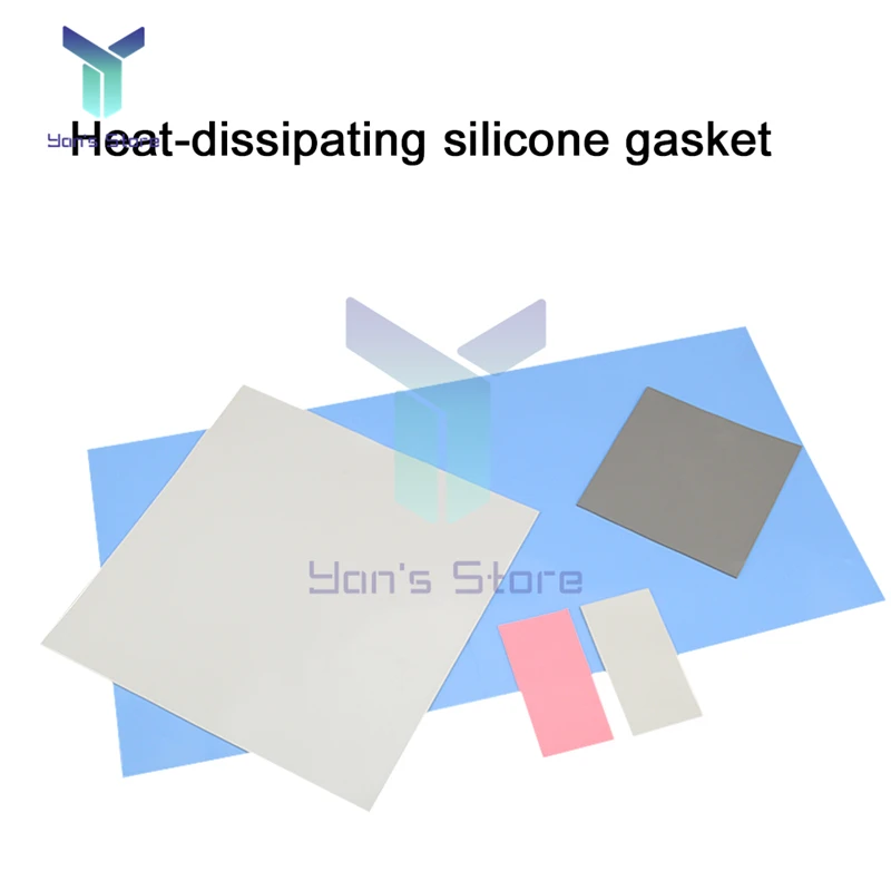 

400*200mm Whole Piece Without Cutting Heat-Dissipating Paste Silicone Gasket Component Insulator Gasket Silicone Pad New Type