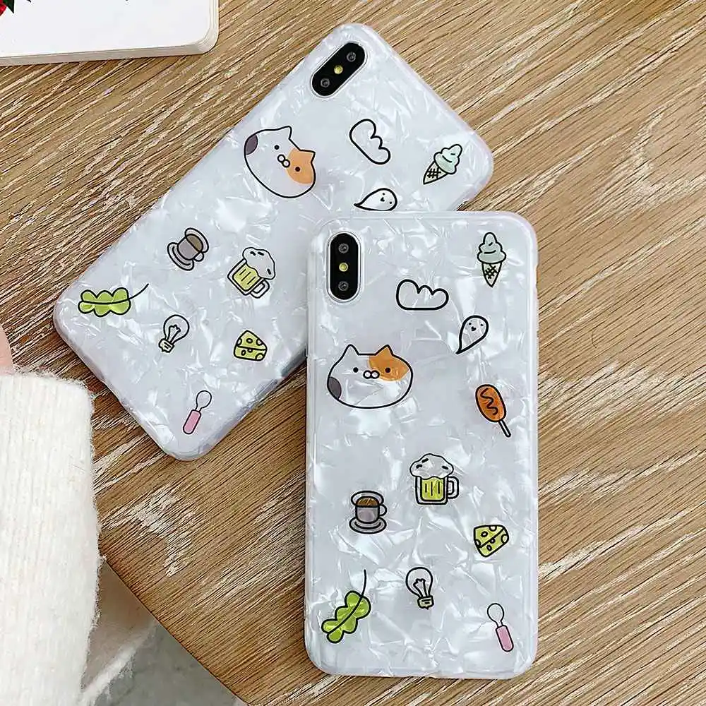 KISSCASE милый мультяшный чехол для телефона iPhone XS Max X XR 8 7 6 6S Plus задняя крышка ракушка