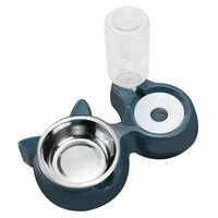 automatic pet feeder bowl and drinker food feeder container dog cat stainless steel pet feeding supplies comedero perro