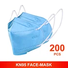 52050200 шт kn95mask 5 слоев уход за кожей лица маска KN95 респиратор Пылезащитная маска для полости рта фильтр кН 95 два способа нетканые маски, способный преодолевать Броды для взрослых