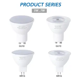 Светодиодная лампа GU10 E27, Точечный светильник MR16 SMD 2835 E14, светодиодсветодиодный лампа 220 В, светодиодная лампа с теплым белым и холодным белым светом 5 Вт, 7 Вт, светодиодная лампа для украшения дома