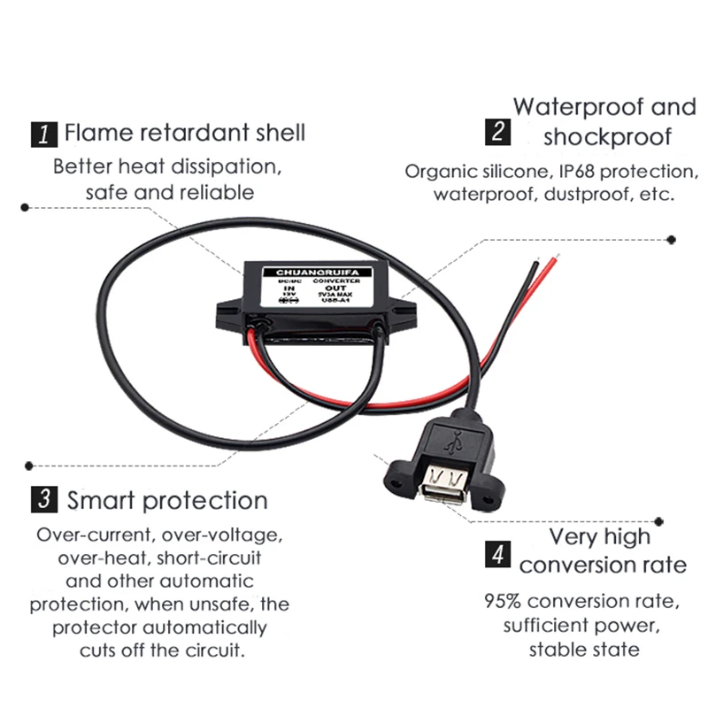 Модуль преобразователя постоянного тока от 12 В до 5 модуль источника питания