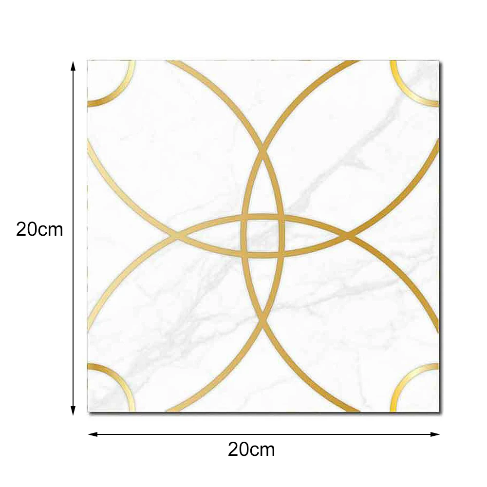 10 шт. металлическая текстура золотые геометрические узоры плитки наклейки для