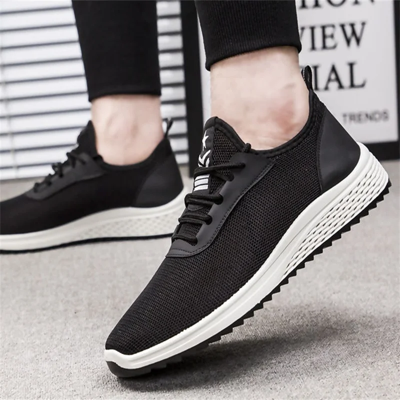 

Men'S Solid Breathable Hollow Sneakers Lightweight Soft Classic Casual Sports Shoes Flat Bottom Outdoor Running Hiking Concisee