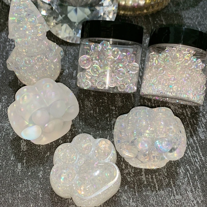 

1 бутылка симфония Mer-maid Bubble Ювелирные изделия Аксессуары из бусин Сделай Сам кристалл эпоксидные бусины занавес отверстие эпоксидные запол...