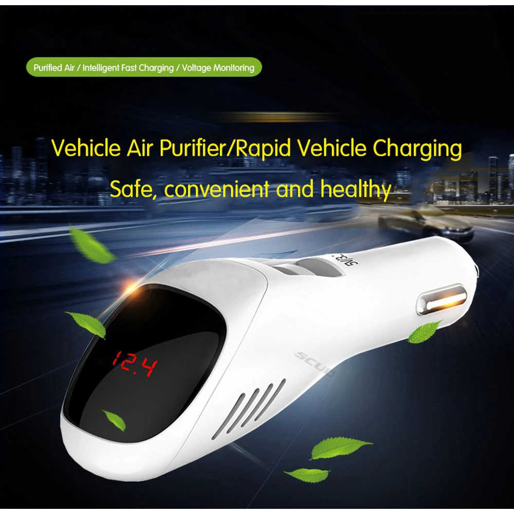 Автомобильный очиститель воздуха 12 В 24 отрицательные ионы воздухоочиститель