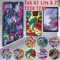 case for samsung galaxy tab a7 lite 8 7 sm t220 sm t225 graffiti art pattern ultra thin cover for tab a7 lite 2021 tablet case