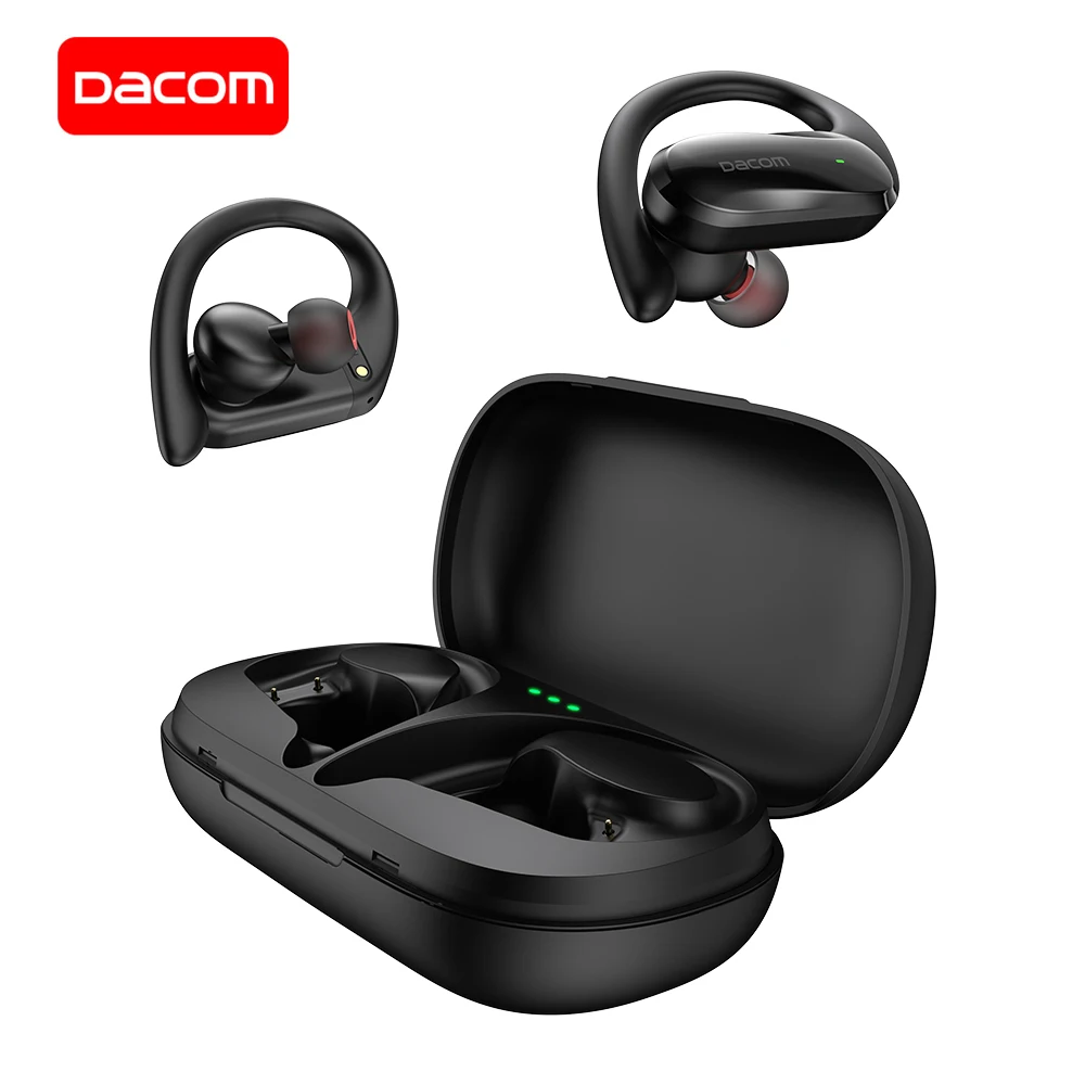 DACOM Athlete наушники вкладыши TWS с Спорт Bluetooth Earphons Встроенный микрофон HD басов True
