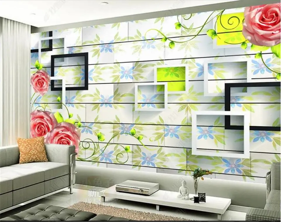 

custom 3d photo wallpaper living room bed room kids room mural frame roses flower 3d picture sofa backdrop wallpaper for wall 3d