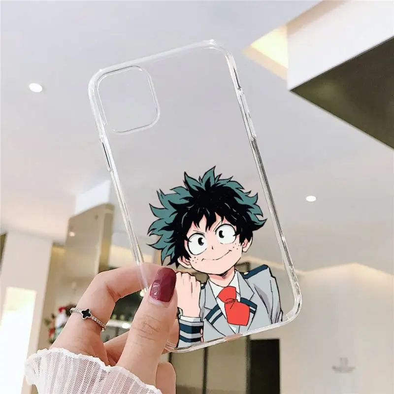 

Anime My hero academia Phone Cases Transparent soft For iphone 5 5s 5c se 6 6s 7 8 11 12 plus mini x xs xr pro max
