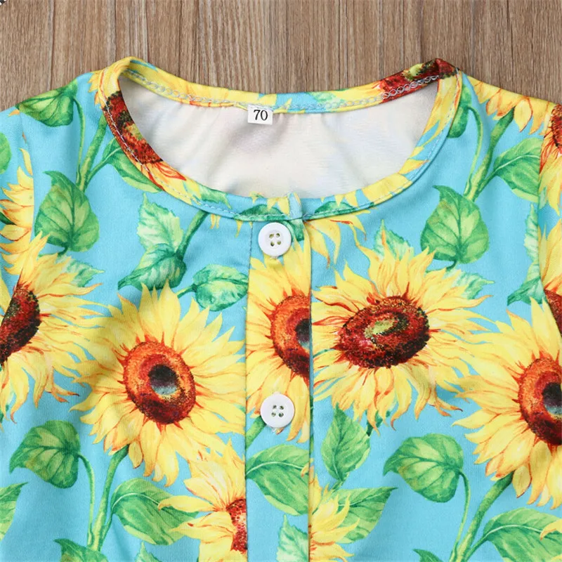 Детские спальные мешки для новорожденных хлопковые пеленки с принтом подсолнуха