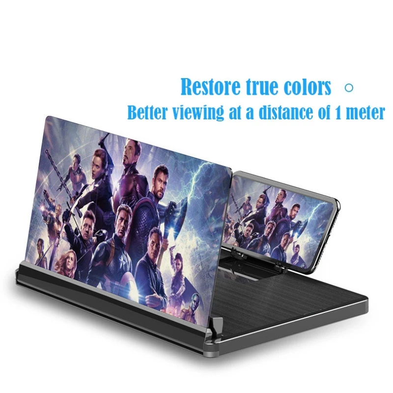 

12 Inch Pull-out 5D Mobile Phone Screen Magnifier 3X 4X Universal Mobile Phone Holder Mobile Phone Screen Magnifier