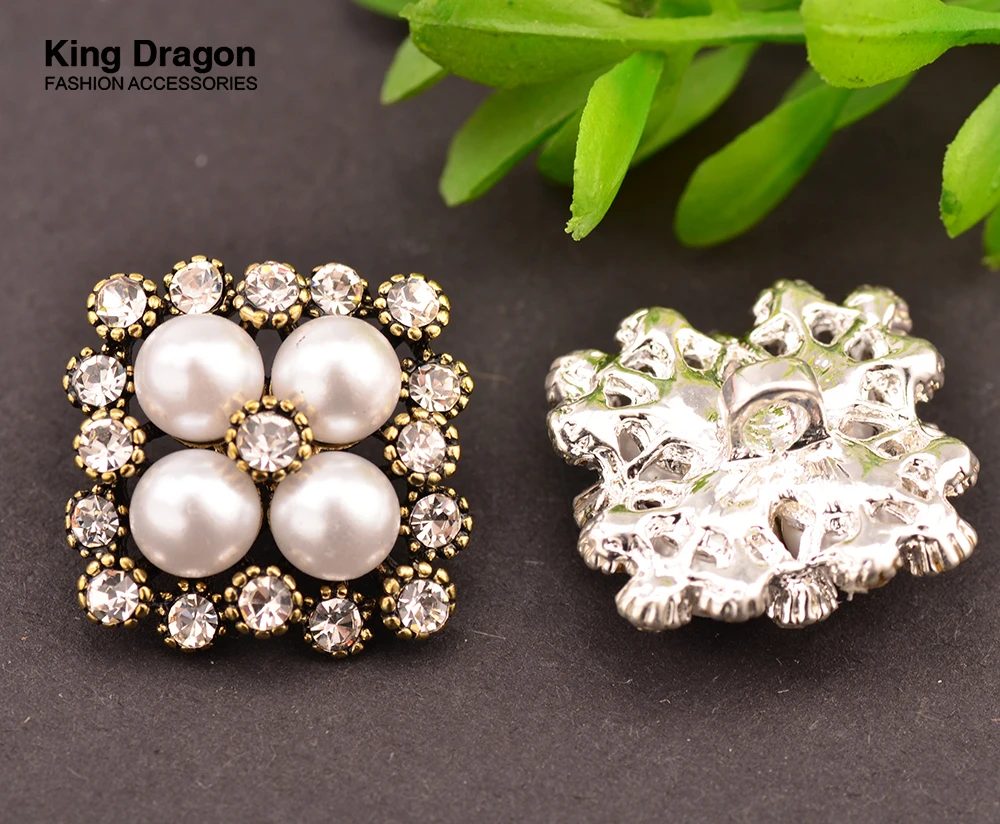 Пуговицы со стразами задняя часть хвостовика используемая на центре цветка