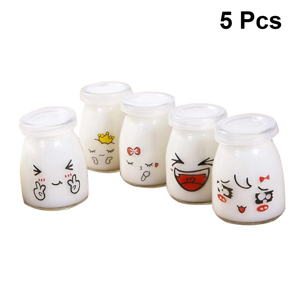 5 шт. термостойкая стеклянная бутылка для пудинга 200 мл|Принадлежности выпечки| |