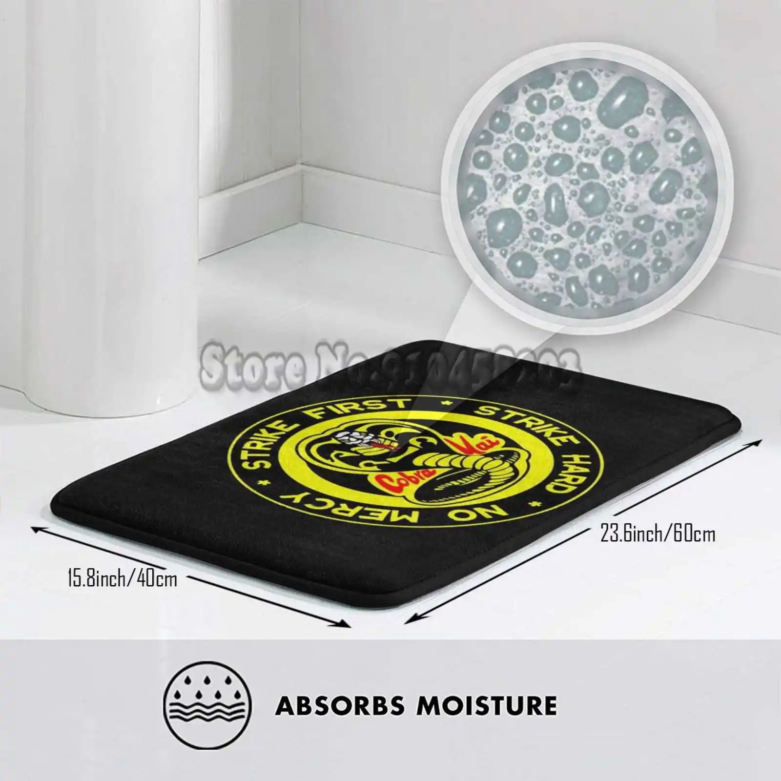 Коврик Kai для двери гостиной декоративный нескользящий коврик Strike First Hard No