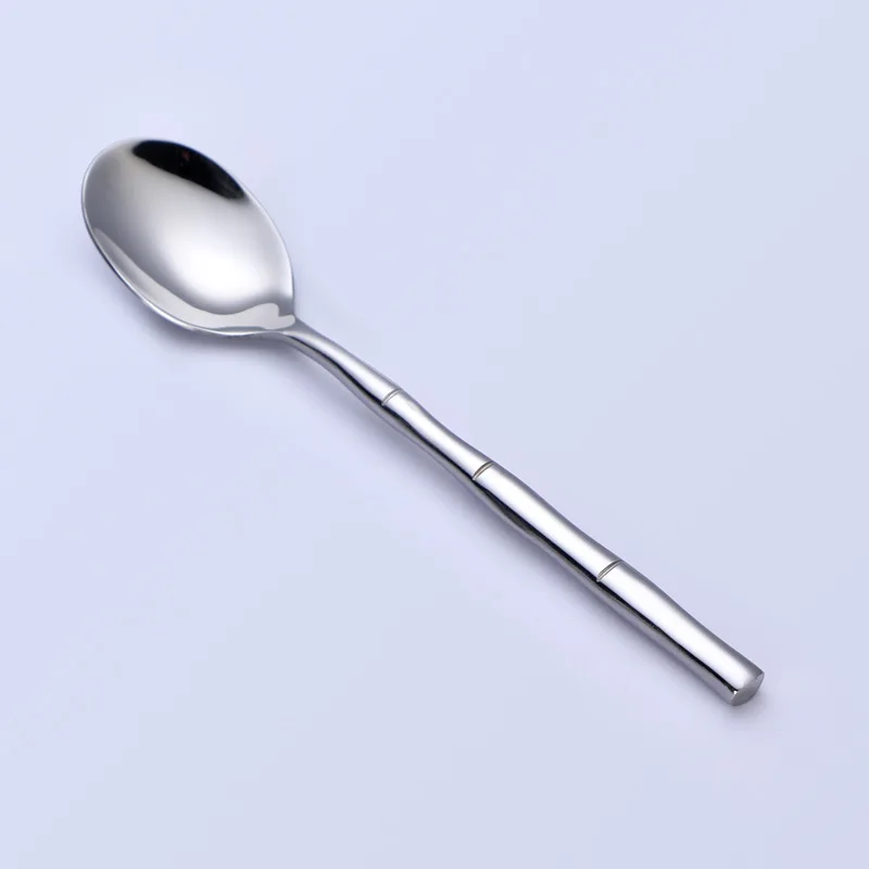 24 комплект столовых приборов из бамбука Стиль тяжелая ручка низкая цена