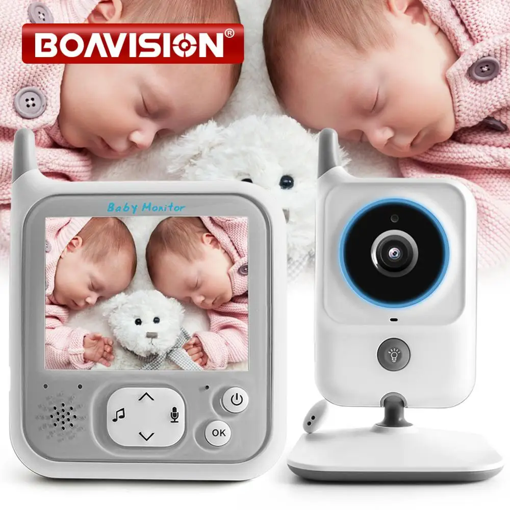 Baby Monitor VB607 3,2 дюймов, ЖК-видео, Радионяня, беспроводная няня, двухсторонний аудио, Ночной светильник, температура, для домашних животных, детская камера, няня, музыка VB607 - Color: Baby Monitor VB607