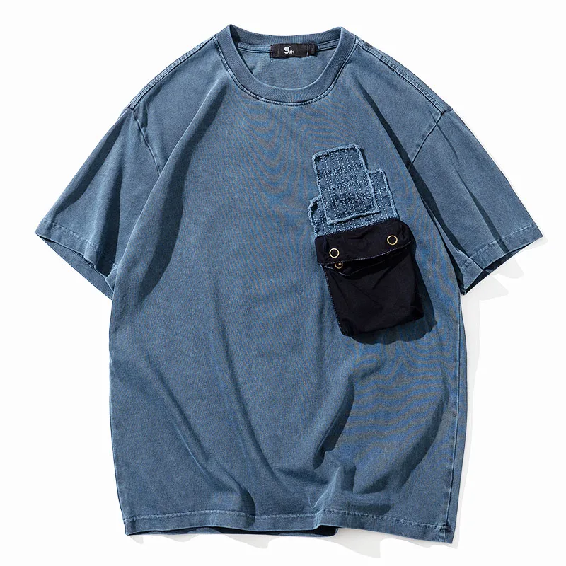 Летняя модная мужская футболка в стиле милитари ретро японский стиль Харадзюку