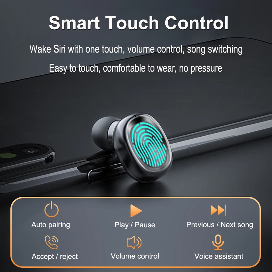Bluetooth Earphone Wireless Headphone TWS 5.0 Earphones Stereo Noise Cancelling Earbuds Gaming Headset with Mic for Ios Xiaomi |