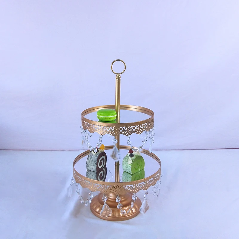 2tier Солнцезащитные очки, зеркальные круглые металлическая, для подставки для пирожных пластина домашняя одежда для свадьбы, дня рождения подставка для торта инструмент новые сапоги в европейском стиле - Цвет: 2tier