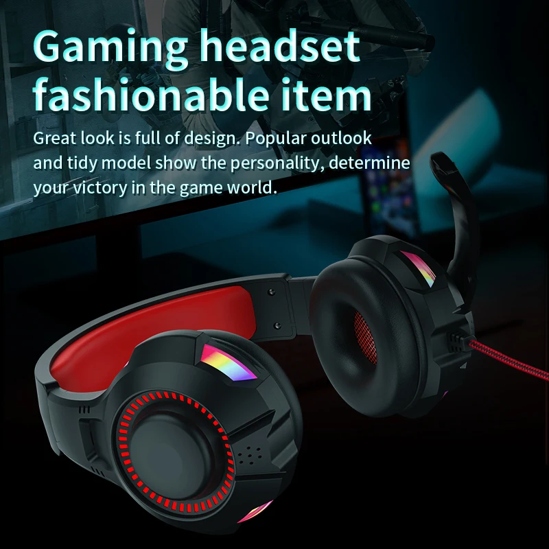 bluedio d5 gaming headphone computer headset usb 3 5mm wired headphone on ear headphone with mic led light for gamer pc laptop free global shipping