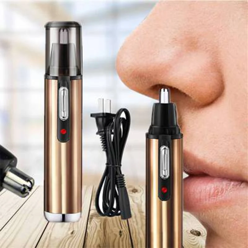 

Ear and Nose Hair Trimmer Removal Men's Nose Hair Trimmer USB Charging Power Supply Waterproof Double-edged Blade Easy To Clean