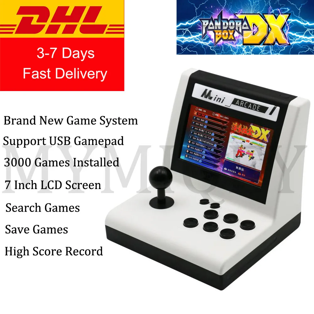 Ящик Пандоры DX мини игровой консоли с 3000 игры 7 дюймов ЖК дисплей Экран