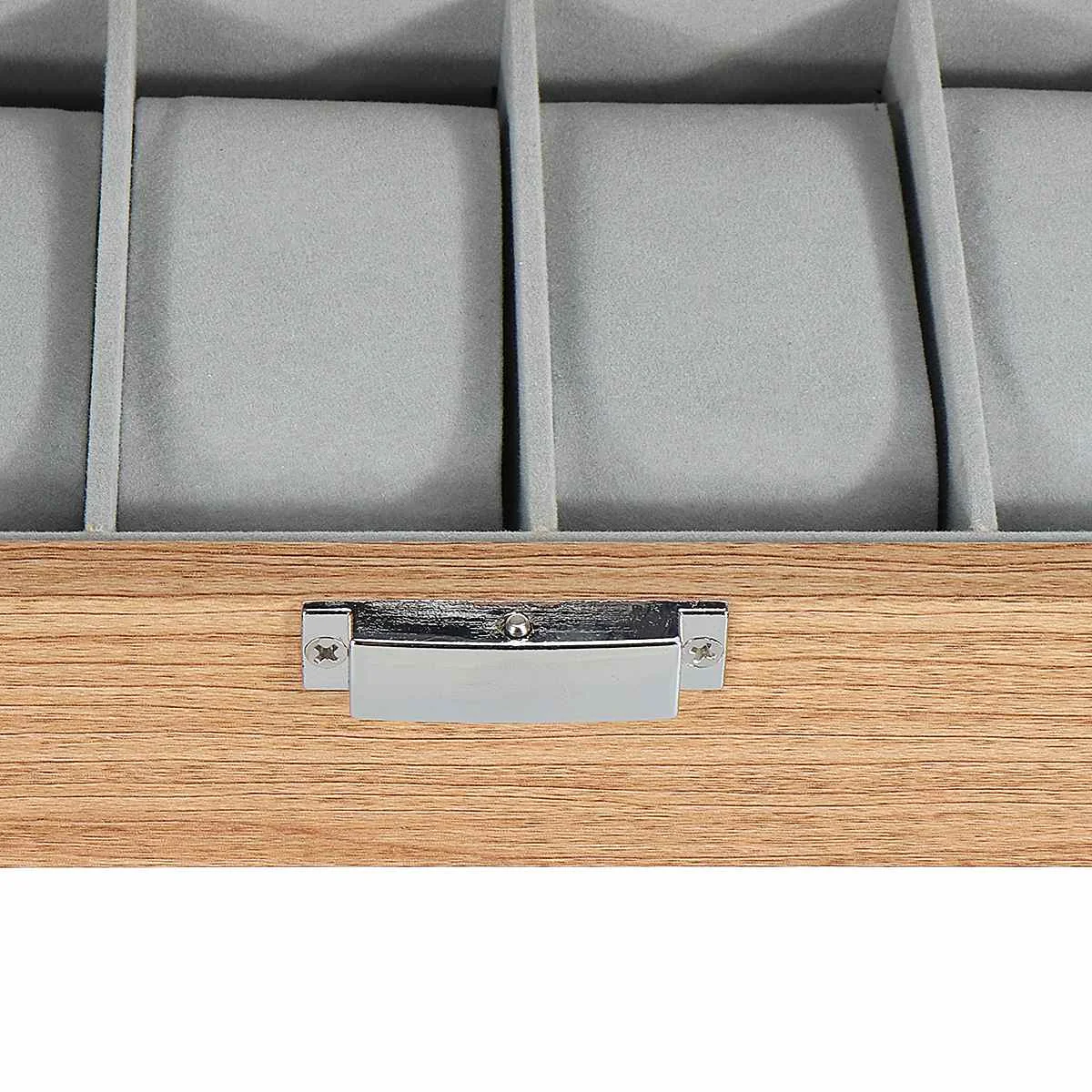 

6 Grids Retro Wooden Watch Display Case Durable Packaging Holder Jewelry Collection Storage Watch Box Casket
